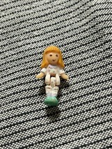Vintage 1993 Polly Pocket Cozy Cottage Replacement Doll in Pajamas Orange Hair - £12.62 GBP