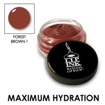 LIP INK Vegan Tinted Lip Balm Moisturizer - Forest Dark Brown - 1 - £15.87 GBP