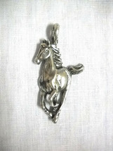 Equestrian Running Pony Horse Equine Rider Usa Pewter Pendant Adj Necklace - £7.08 GBP