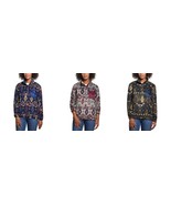 Weatherproof Women Aztec Printed Plush Fleece Pullover M - L Variety Colors - £11.93 GBP
