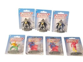 Lot of 7 Justice League DC Comics Mini Figure Mattel Toys or Cake Toppers - £19.78 GBP
