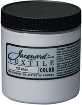 Jacquard Textile Color Fabric Paint 8oz White. - £16.84 GBP