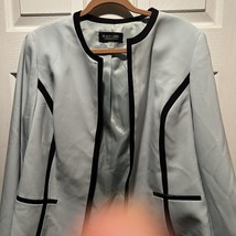 Black Label by Evan-Picone Women&#39;s Lined Suit Jacket Size 16 Pistachio And Black - £26.08 GBP