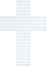 Darice Plastic Canvas Shape Crosses 3 Inches Clear - £14.64 GBP