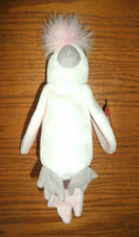 Ty Beanie Baby KuKu w/ tags near mint plush stuffed animal cockatoo bird white - £6.35 GBP