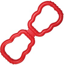 Flexible Strong Tug Toys For Dogs Tough Rubber Handles Red 16&quot; Long - £19.94 GBP