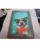Hallmark &quot;Christmas Excitement Is In The Air - Dog&quot; 16 Boxed Christmas C... - $220.51 MXN