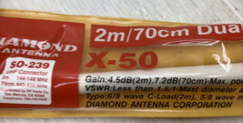 New Diamond X50 Dual Band Base Antenna - 5 ft - £89.66 GBP