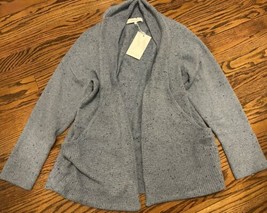 NEW Verve Ami Women’s Cardigan Sweater Size Large Blue Denim Melange Com... - $44.50