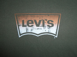 Levi&#39;s Brand Denim Jean Company Black Graphic Print T Shirt - XL - £14.14 GBP