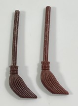 LOT OF 2 Lego New Minifigure Dark Brown Minifigure Utensil Broom Harry P... - $4.90