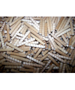 100 SMALL SPIRAL GROOVED HARDWOOD DOWEL PINS- 2 1/2&quot; X  1/2&quot; - $28.35 CAD