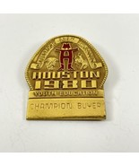 HLSR Pin Houston Livestock Show And Rodeo 1980 Champion Buyer Youth Educ... - $459.47 MXN