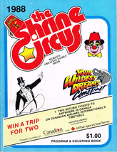The Shrine Circus 1988,  Program and Coloring Book - $13.50 CAD
