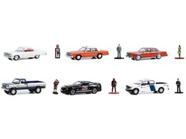 &quot;The Hobby Shop&quot; Set of 6 pieces Series 15 1/64 Diecast Model Cars by Greenligh - £55.00 GBP