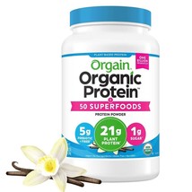 Orgain Organic Protein + Probiotics Protein Powder 43.8 oz VANILLA EXP 09/26/25 - £27.41 GBP