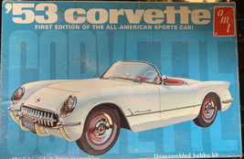 ‘53 Corvette Model Car Kit, Amt Ertl #6552, First Edition American Sport - $49.38