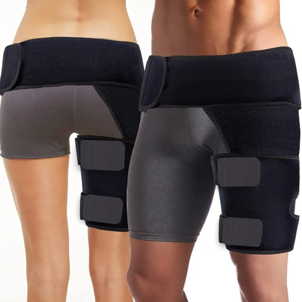 Sporting Adjustable Groin Support Wrap Hip Compression Brace for Hip, Sciatica N - £34.76 GBP