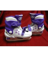 DBX Adjustable Girls Boot Ice Skates Purple/White US 12j-2  EUR 29-33 CM... - $550.64 MXN