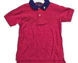 Polo Ralph Lauren Toddler Boys Red Navy Blue Collar Pique Polo Pony Shir... - $14.85