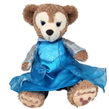 Disney Parks Shelliemay Duffy Teddy Bear Elsa Frozen Dress Stuffed Animal Plush - £44.08 GBP