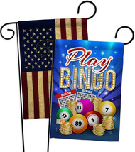 Play Bingo - Impressions Decorative USA Vintage - Applique Garden Flags Pack - G - £24.39 GBP