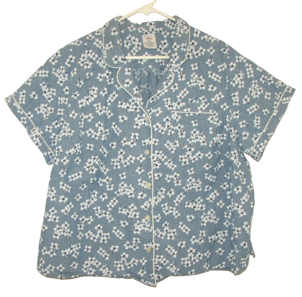 Lands End Draper James Chambray Pajama Top 2X (20W-22W) - $19.79