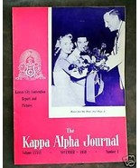 Kappa Alpha Journal Magazine November 1959 - $1.50