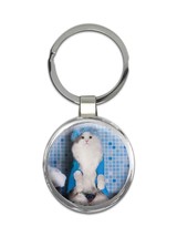 Cat : Gift Keychain Cute Animal Kitten Funny Friend Shower Bathroom - £6.31 GBP