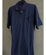 NWT - Falcon Bay 1X  Cotton S/S Pocket Polo Shirt Navy - $9.90