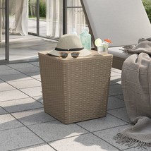  Garden Table With Removable Lid Light Brown Polypropylene Medium - €111,54 EUR