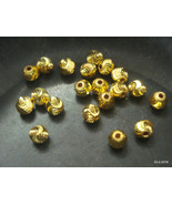 20kt gold beads necklace bracelet elements 20 pieces gold beads - £372.75 GBP