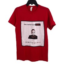 Notorious RBG Rest in Power Tee Red Medium New - £14.50 GBP