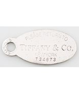 Tiffany &amp; Co. Sterling Silver Extra Large "Return to" Oval Tag Charm Rar... - $217.80