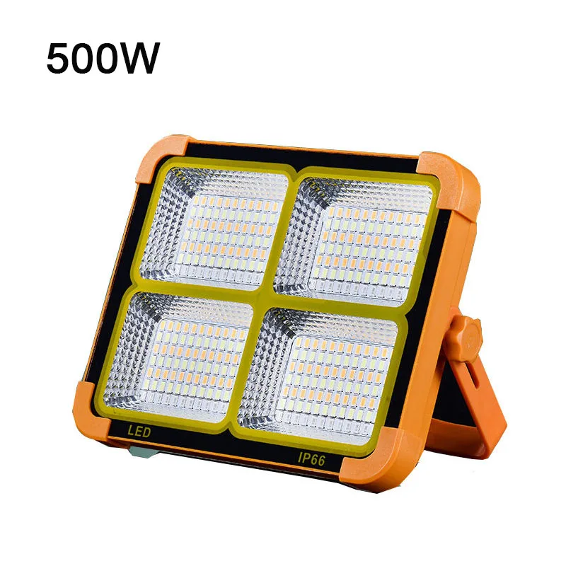 500W USB Rechargeable Solar Flood Light Portable Camping Tent Lamp Waterproof Wo - £179.24 GBP