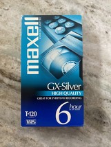 (2) Maxell 214016 120 Minute Gx Silver Video Tape USED - £10.76 GBP