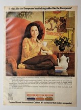 International Coffees General Foods Actress Carol Lawrence 1976 Magazine Ad - $12.86