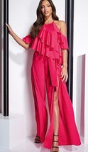 Star By Julien Macdonald Pink Rüschen Detail Split Bein Overall (jm23) - $36.72