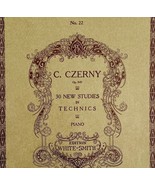 30 New Studies In Technics Czerny 1910 Piano Instruction Book 1st Editio... - $41.15 CAD