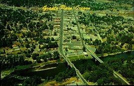 Postcard Aerial View Scene Grants Pass Oregon Or Vintage Postcard BK49 - £3.15 GBP