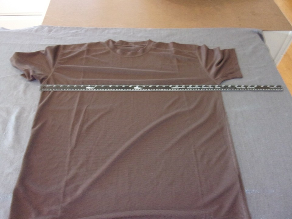 NEW DARK BROWN GREAT UK BRITAIN ARMY MILITARY SHIRT VENTED MOISTURE WICKING XL Item image 7