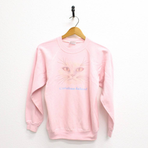 Vintage Catalina Island California Kitty Cat Sweatshirt Small - £44.69 GBP