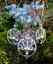 Handmade Stainless Steel Baphomet Pentagram Devil necklace , earrings Go... - £9.83 GBP+