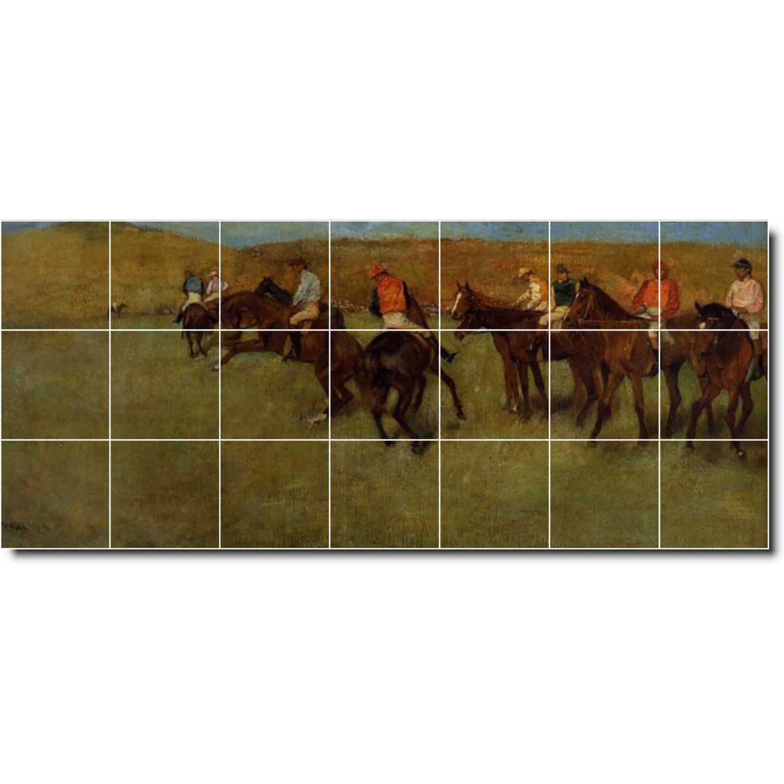 Degas edgar at the races before the start