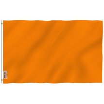 Anley 3x5 Foot Solid Orange Flag - Plain Orange Flags Polyester - $7.38