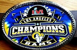 LOS ANGELES RAMS 2022 SUPER BOWL LVI -Championship Epoxy Buckle - NEW! - £14.20 GBP