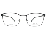 Thin Light Glasses Gafas Monturas NU059 C03 Negro Mate Cuadrado 55-19-145 - $93.14