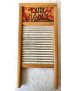 Dubl Handl Washboard Vintage Primitive Decor Columbus Washboard Co 18&quot; x... - £22.68 GBP