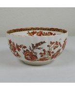 Spode Indian Tree Cranberry Bowl Old Backstamp 5 inches Scalloped Orange... - £145.61 GBP