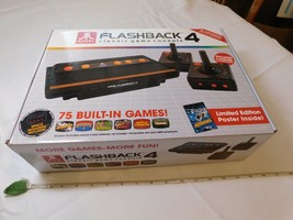 Atari Flashback 4 Launch Edition Black Console Asteroids POSTER 75 games RARE - £52.67 GBP